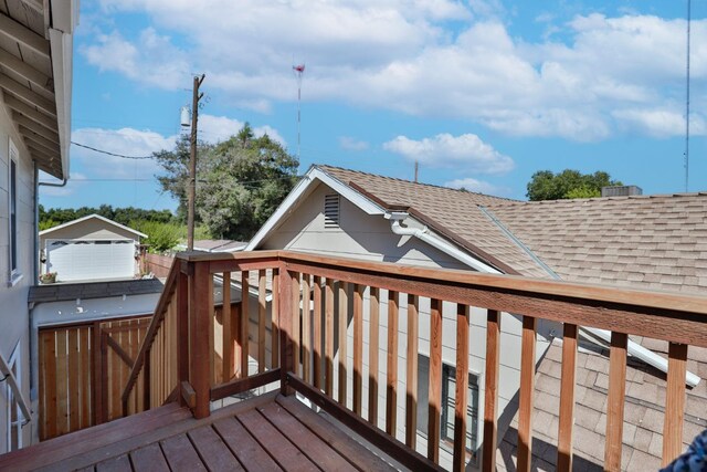 14090 Pine St, Walnut Grove, CA 95690 - wooden terrace featuring an outbuilding