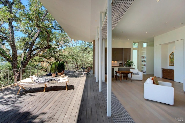 view of deck