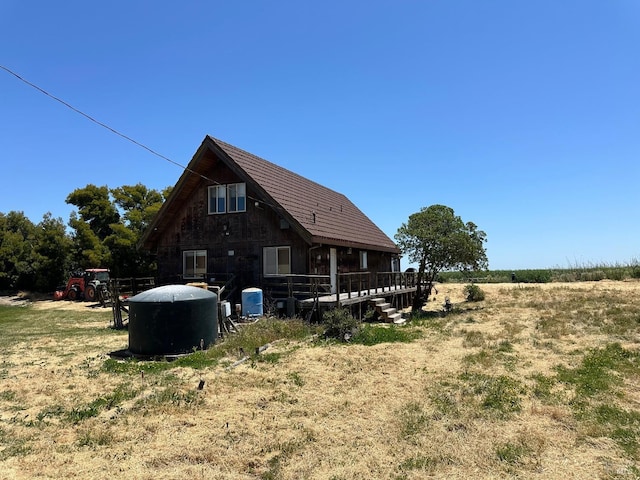 view of rear view of property