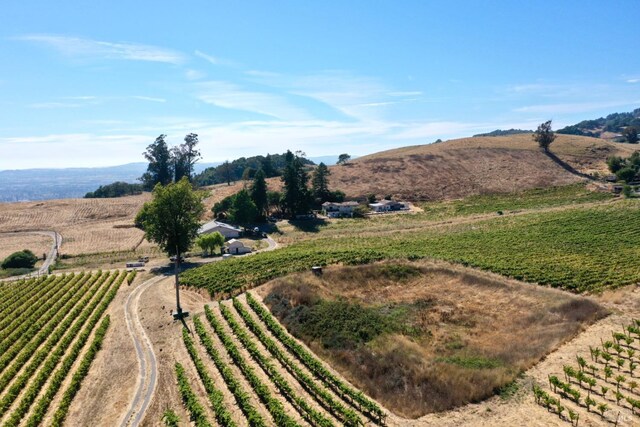 property view of mountains with a rural view