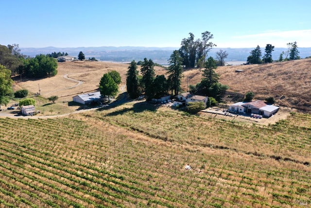 bird's eye view featuring a rural view