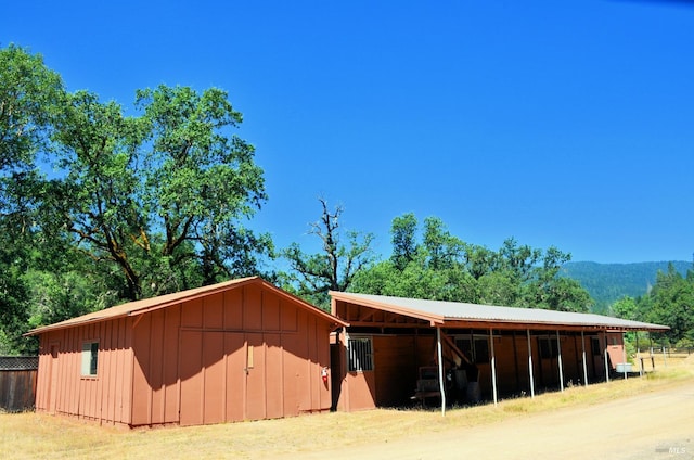 view of stable