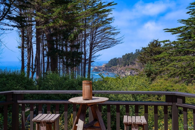 view of wooden terrace