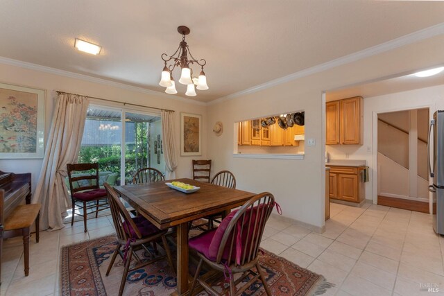 kitchen featuring sink, ceiling fan, light tile patterned floors, ornamental molding, and white range with gas stovetop