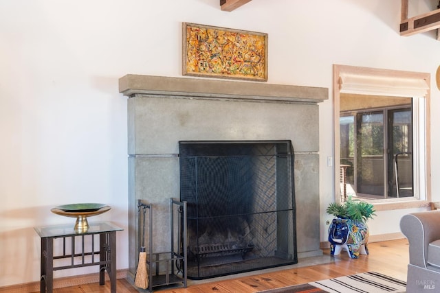 room details with wood-type flooring