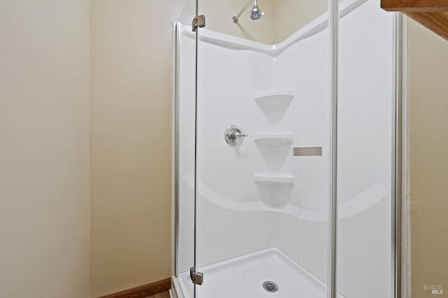 bathroom with walk in shower