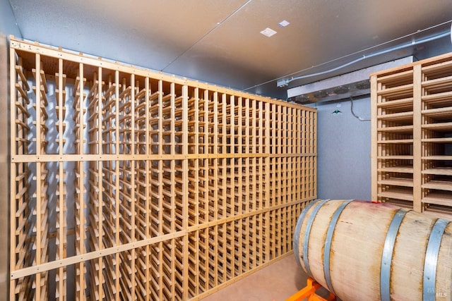 view of wine room