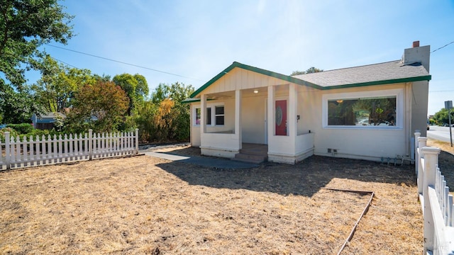 view of front of property