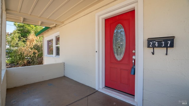 view of entrance to property