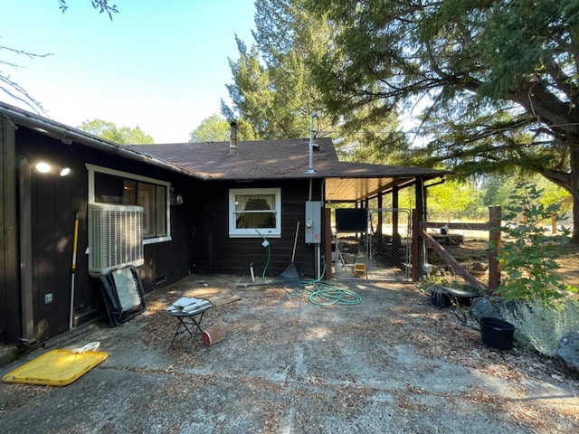 exterior space featuring fence