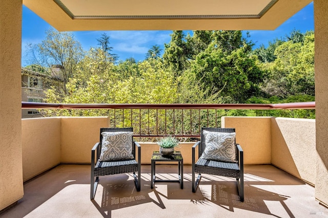 view of balcony