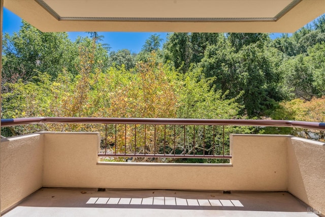 view of balcony