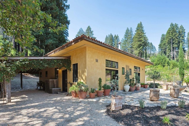 exterior space with a patio