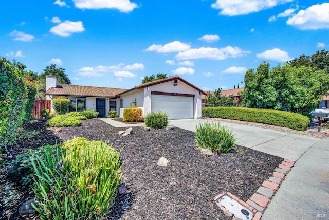 ranch-style house with a garage