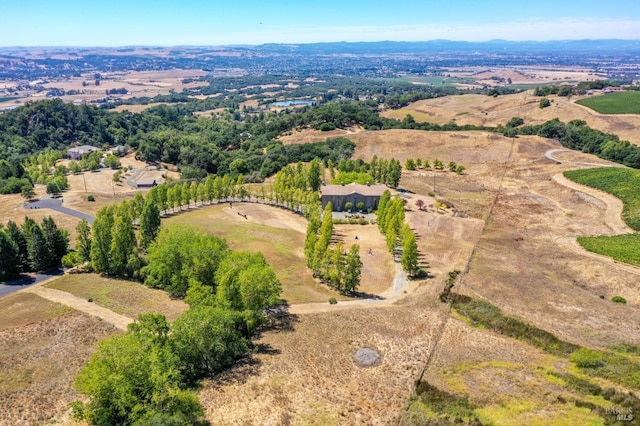 drone / aerial view featuring a rural view