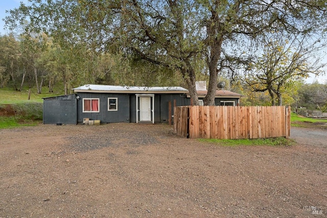 view of front of home