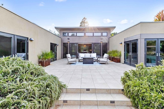 view of patio with an outdoor hangout area