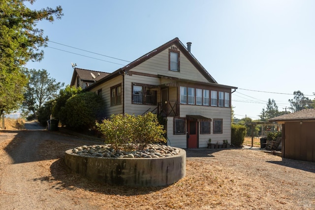 view of front of home