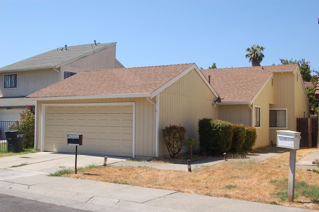 view of home's exterior featuring a garage