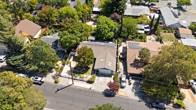 bird's eye view with a residential view