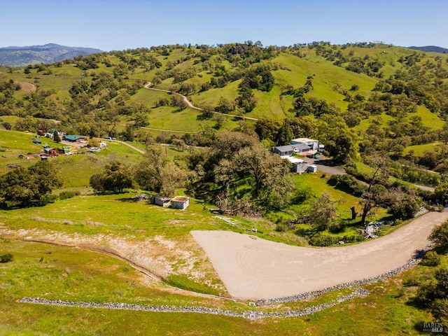 bird's eye view featuring a rural view