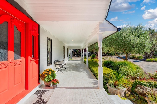 view of patio / terrace featuring a porch