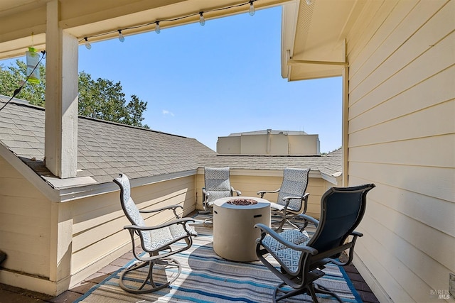 exterior space with an outdoor fire pit