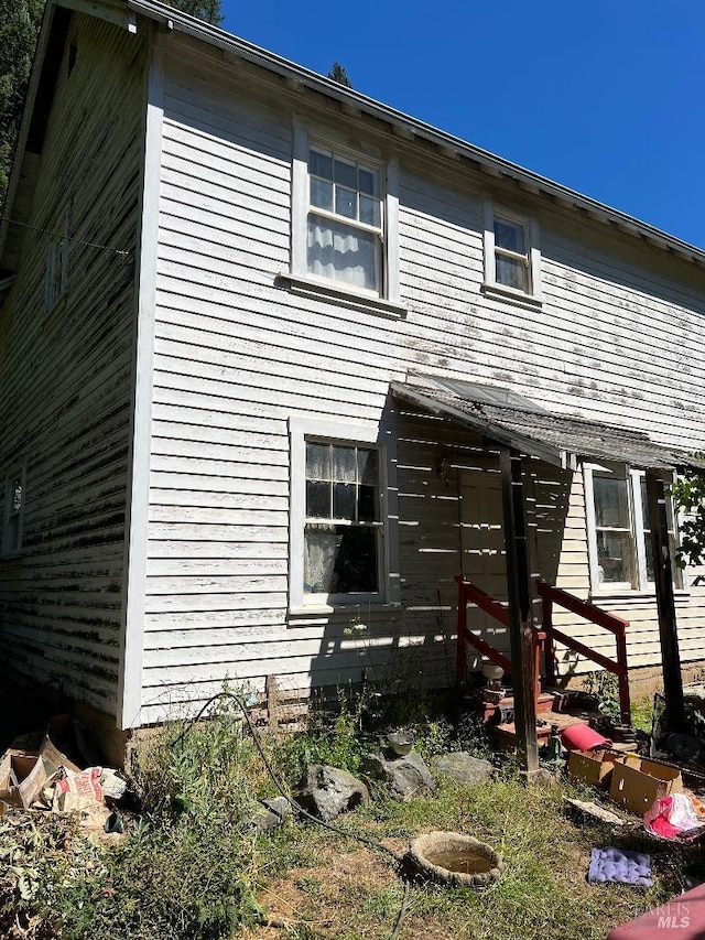 view of rear view of property