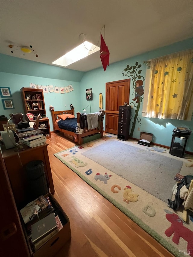 bedroom featuring hardwood / wood-style flooring