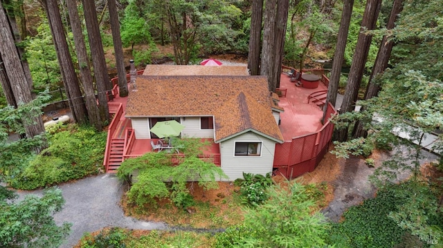 birds eye view of property