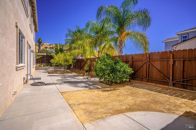 view of yard with a patio area