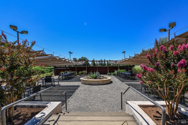 view of patio / terrace featuring outdoor dining area