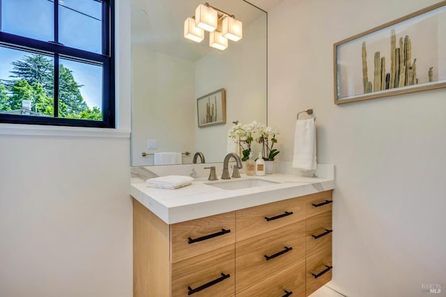 bathroom featuring vanity