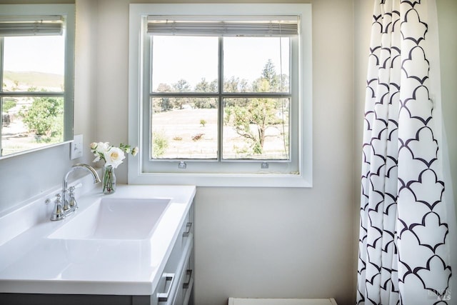 bathroom featuring vanity