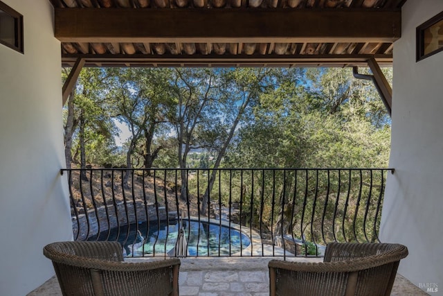 view of balcony