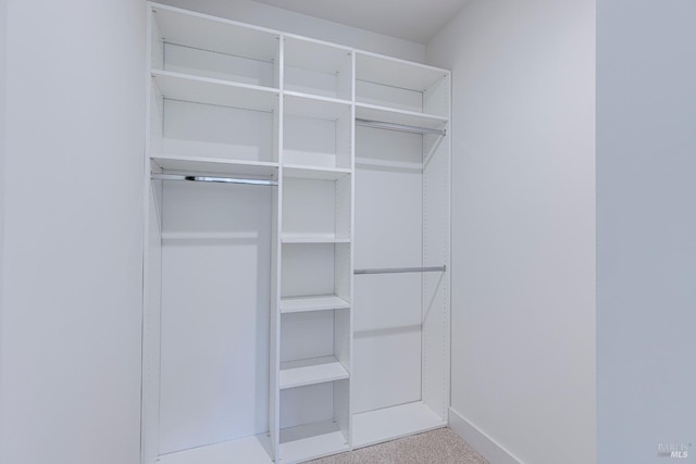 view of closet