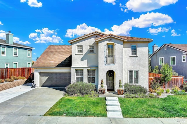 view of front of property with a front yard