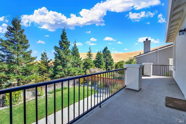 view of balcony