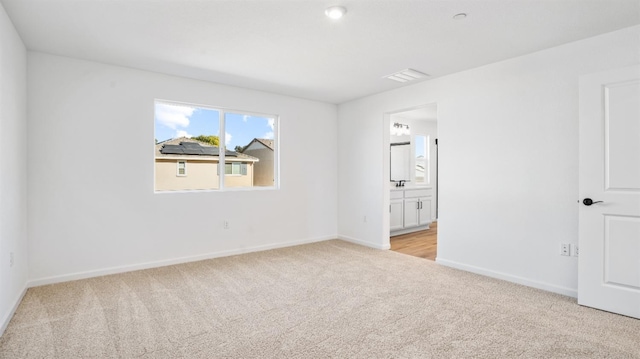 view of carpeted empty room