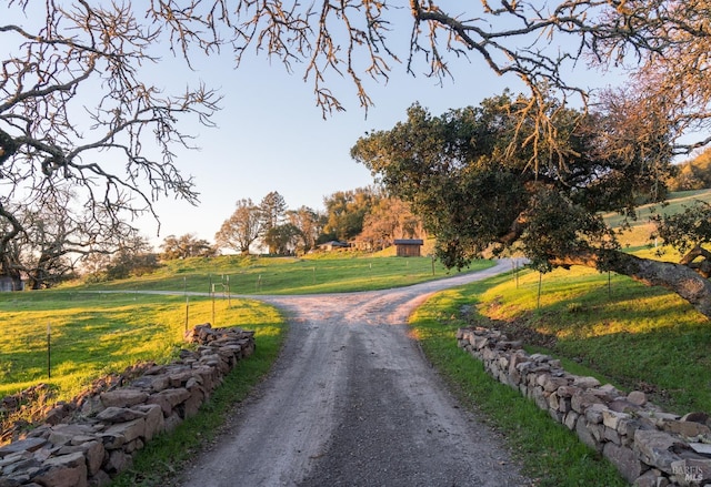 view of road