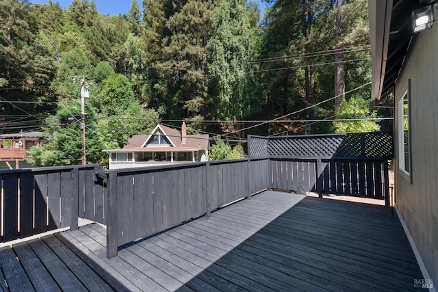 view of wooden terrace