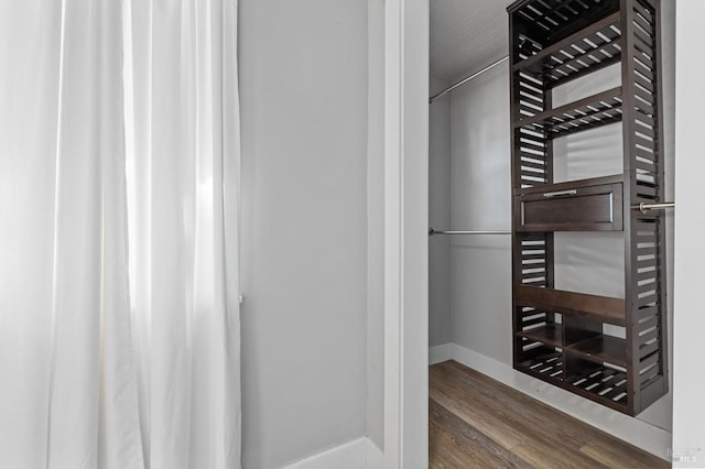 interior space featuring wood finished floors