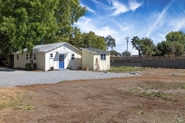 exterior space with fence