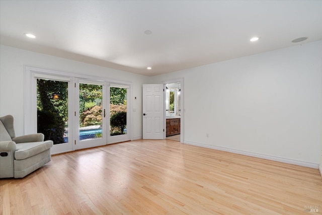 interior space with light wood-type flooring