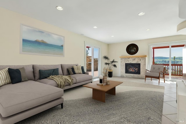 1364 Bonita Bahia Ct, Benicia, CA 94510 - stairs with tile patterned flooring, healthy amount of natural light, and recessed lighting
