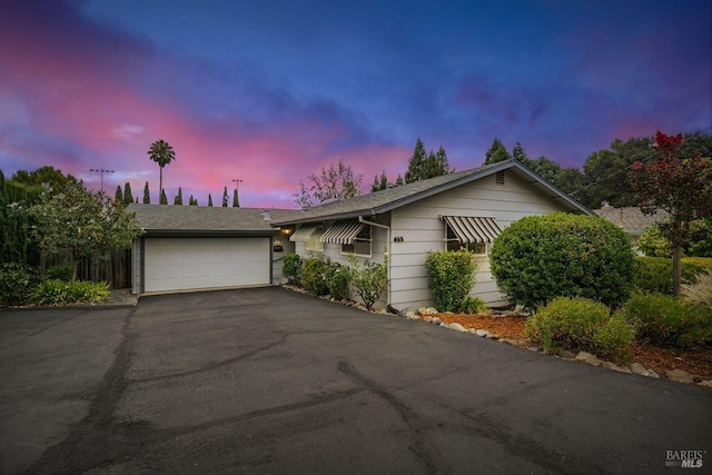 ranch-style house with a garage