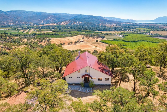 1280 W State Highway 20th St, Upper Lake, CA 95485 - drone / aerial view with a mountain view