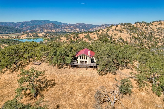 1280 W State Highway 20th St, Upper Lake, CA 95485 - drone / aerial view with a water and mountain view