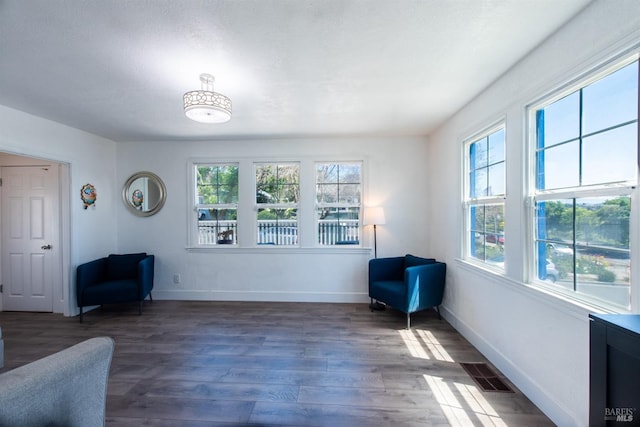 interior space featuring dark hardwood / wood-style flooring