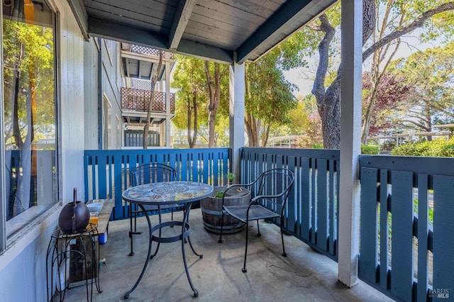 view of balcony